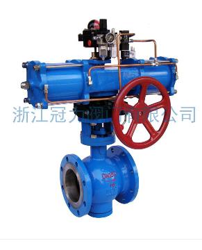 法蘭式V型球閥合流、分流、及流向自由的切換！